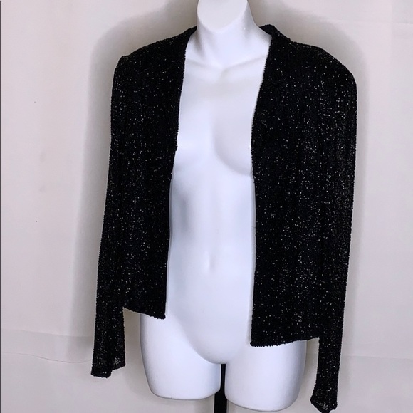 Cecily Brown Jackets & Blazers - Cecily Brown beaded silk blazer size - M